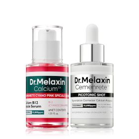Dr.Melaxin Lumi firm & lift Duo | Korean facial Collagen Firming serum plumping skin & tightening refines skin repair density | Cyano Pink Spicule Ser