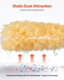 Duster Refills, Heavy Duty Dusters for Cleaning, 3 ft Extendable Handle with 10 Refills