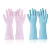 Reusable Dishwashing Gloves, 2 Pairs Colorful Reusable Household Kitchen Cleaning Gloves for Washing Dishes and Cleaning Tasks