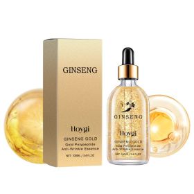 Hoygi Ginseng Gold Polypeptide Anti-Wrinkle Essence, Long-lasting moisturizing and soothing essence for dull wrinkles (Option: 100ml-132g-1.65*1.65*5.59inch)